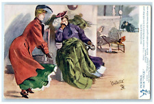 c1905 Pickings From Puck Girls Inconsiderate Oilette Tuck's Antique Postcard picture