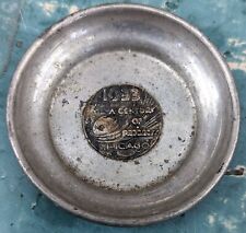Vintage 1933 Chicago World's Fair A Century of Progress Round Silver Ashtray picture