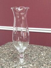 Vintage Princess House 438 Heritage Glass 10” Vase Etched  picture