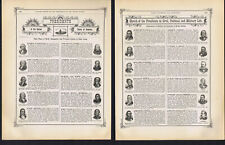 U.S. Presidents -- Civil, Political & Military Life -1887 Engravings picture