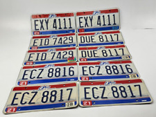 Ohio Expired Lot  10 License Plate Tags 5 sets Barn Man Cave Decor picture