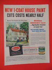 1949 GLIDDEN 1-Coat House Paint  art print ad picture