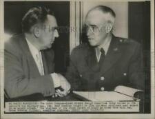 1950 Press Photo Joint Congress AEC, Geb Omar Bradley & Sen B McMahon of Conn picture