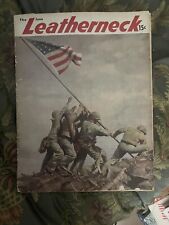 June 1945 USMC “Leatherneck” magazine Iwo Jima Flag Raising picture