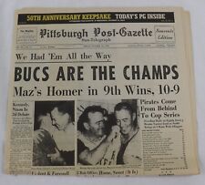 Oct 14 2010 Pittsburgh Post Gazette Newspaper 1960 Pirates World Series 50th Ann picture