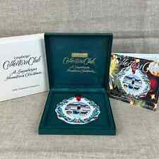 Longaberger 1999 Collectors Club Hometown Christmas Ornament in box picture