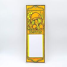 Vintage Takahashi Japan Retro MCM Mushroom Orange Neon Yellow Notepad picture