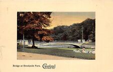 Cleveland Ohio 1913 Postcard Bridge at Brookside Park  picture
