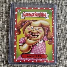Red Heart Lovely Lea 2b Valentine's Day Garbage Pail Kids Card picture