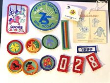 Vintage 1980’s Girl Scout patches Badges Pin Cookie Carousel Bridge Cadette Lot picture