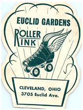 Original  1940s Roller Skating Rink Sticker Euclid Gardens Cleveland OH s22 picture