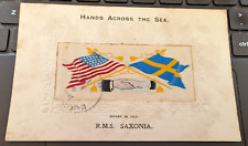 Woven in Silk 1908 Postcard 