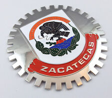 Zacatecas Mexico Grille Badge for car truck grill mount Mexican flag heavy duty picture