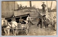 C.1910 WOW RPPC REDGRANITE, WI GRANITE WORKERS OCCUPATIONAL PHOTO Postcard P41 picture