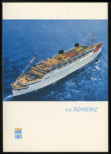 Home Lines S S Homeric Luncheon Menu 2/10 1970 Sun-Way Caribean Cruise picture