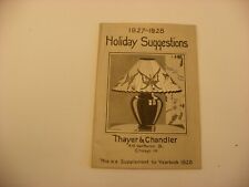 Vtg 1928 Thayer & Chandler Chicago IL Art & Craft Product Supplement Catalog picture