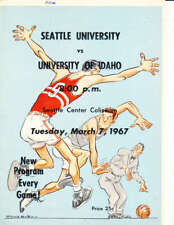 March 7 1967 Seattle University vs Idaho basketball program nba15 a19 picture