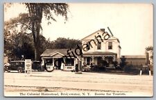 Real Photo Homestead Roadside Store Gas Station At Bridgewater NY RP RPPC M271 picture