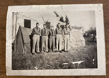 1946 Boy Scouts Men Shelter Island New York NY Tents Camping Snapshot Photo P8p7 picture