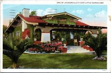 Jacksonville Florida Postcard Cozy Little Bungalow 1925 JD picture