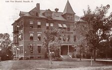 RPPC of Lake View Hospital Danville, Illinois circa 1908 picture