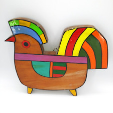 El Salvador Handmade hand Painted Folk Art Wood Bird Seed of God - READ picture