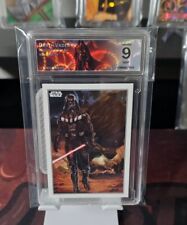 Topps Flagship Star Wars Darth Vader Pure Graded X Mint 9 Refractor Slab picture