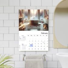 2024 & 2025 Bath Decor Wall Waterproof Fully Laminated Calendar Planner for Show picture