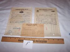 1948-1950 FORD FIRESTONE CHEVROLET OLDSMOBILE Invoices ROBINSON ILLINOIS - Lot F picture