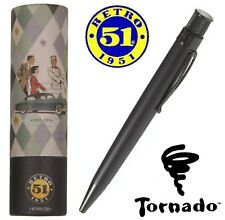 Retro 51  #VRR-1701 / Black Stealth Tornado Rollerball Pen  picture