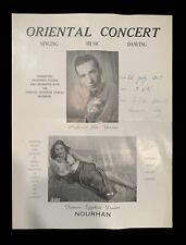 1953 Egyptian Concert Poster w/ Elie Younes & Nourhan CIO Hall Kanawha City Wv picture