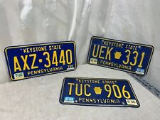 1996-2000 Thr3 Vintage Pennsylvania Keystone State USA License Plate Collectible picture