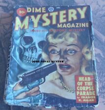 SKULL DIME MYSTERY MAGAZINE DECEMBER 1949 LAST ISSUE UNDER THIS NAME SCARCE PULP picture