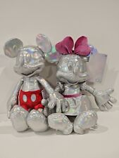Disney 100th Anniversary Minnie & Mickey Mouse Platinum Edition Plush picture