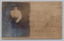 Photograph of Fashionable Women in 1906, Antique RPPC Photo Postcard  P8 picture
