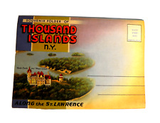 1920s Vintage Souvenir Postcard Folder Thousand Islands NY 18 Photo Prints picture