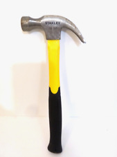 Stanley Claw Hammer Number 12 Oz Yellow Black Rubber Grip Handle Great Condition picture