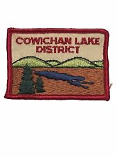 Cowichan Lake District Patch Boy Scouts Uniform Badge Canadian Embroidered Vtg picture