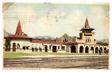 Postcard TRAIN STATION SCENE Raton New Mexico NM AP5214 picture