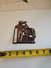 Vintage Souvenir of Colorado Miner with Pack Mule Thermometer  picture