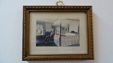 Vintage Fred Thompson Pictures Oddities hand colored miniature framed photo picture
