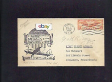 WESTERN AIR EXPRESS  1ST FLIGHT ROUTE COVER HURON SOUTH DAKOTA 4/12/1938 B-247 picture