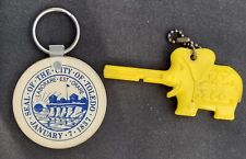 Vintage Toledo Ohio Zoo Key and City Key Chain picture