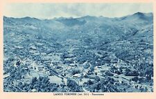 Turin Italy Lanzo Torinese Panorama Cyanotype Downtown Aerial Vtg Postcard C44 picture