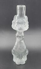 Antique Cambridge Clear Glass Cat with Bow Decanter 11.5