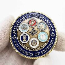 U.S.A Coin European Freemasonry Military Souvenir Challenge Coins Gold Plated picture