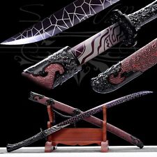 Handmade Katana/Manganese Steel/Collectible/Full Tang/Real/Sharpen Sword picture