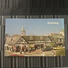 Solvang CA Copenhagen Drive Main Street View Rasmussens California Postcard picture