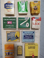 LOT Of 11, Vintage Empty Cigarette Packs, Imported And Domestic picture