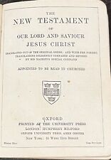 Pocket New Testament Bible Pre WW2 Inscribed  Dec 1921 & Nov 1933 Oxford Press picture